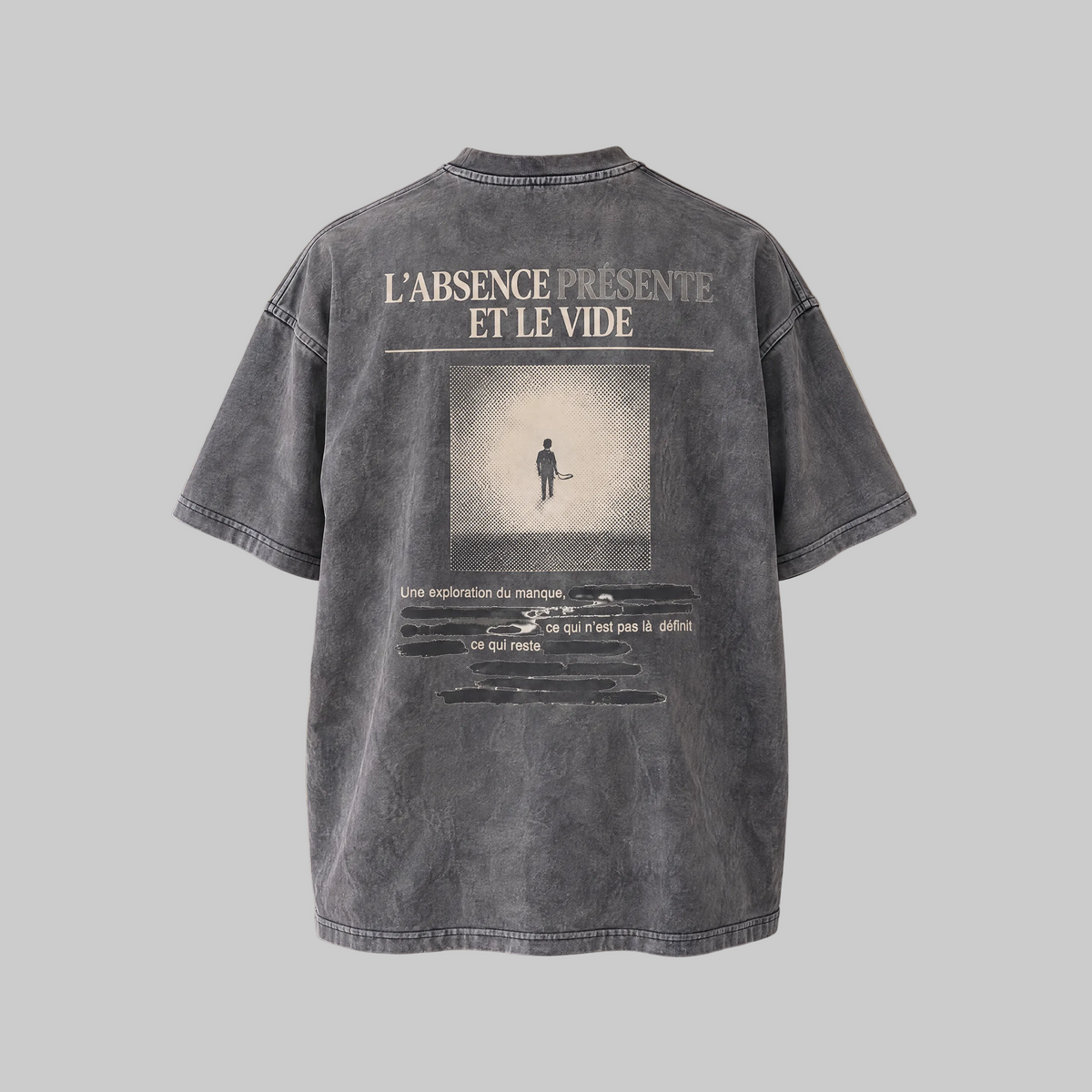 L'ABSENCE PRÉSENTE — Washed Grey Tee