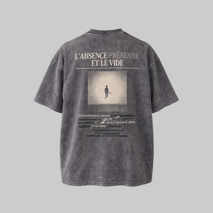 L'ABSENCE PRÉSENTE — Washed Grey Tee