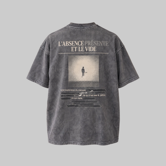 L'ABSENCE PRÉSENTE — Washed Grey Tee