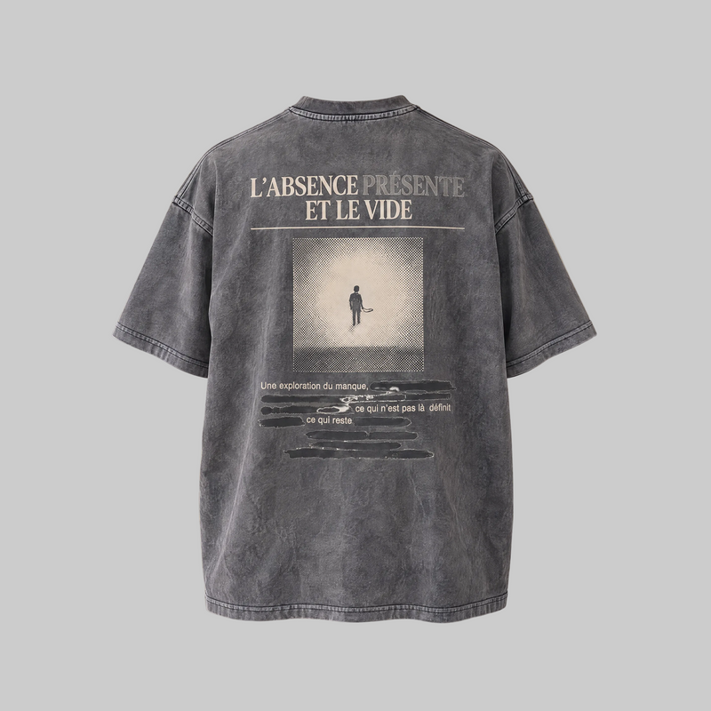 L'ABSENCE PRÉSENTE — Washed Grey Tee