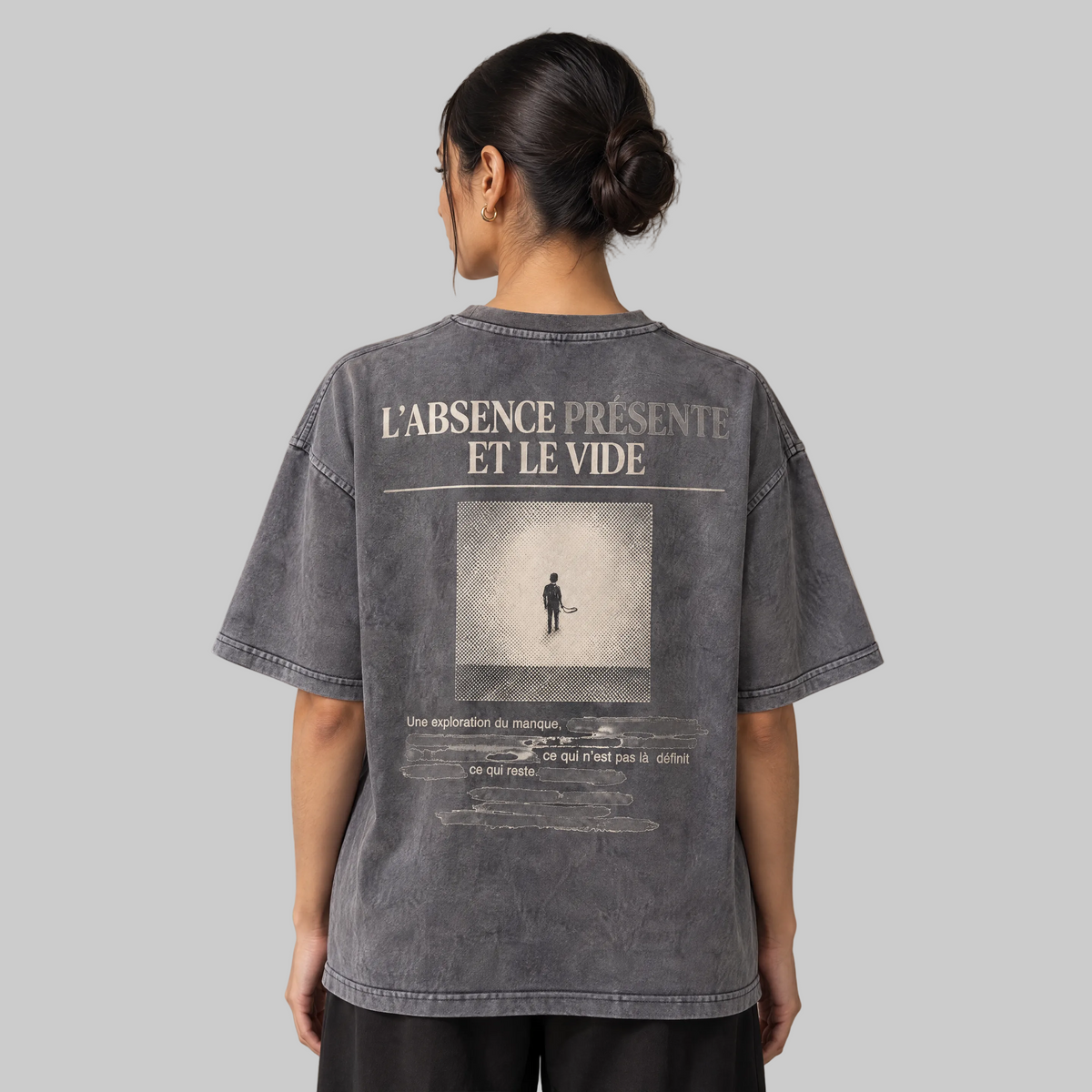 L'ABSENCE PRÉSENTE — Washed Grey Tee