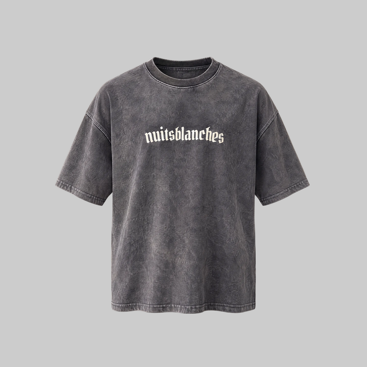 NUITS BLANCHES — Washed Grey Tee