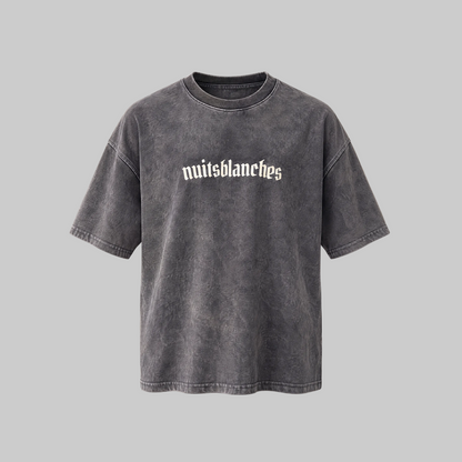NUITS BLANCHES — Washed Grey Tee