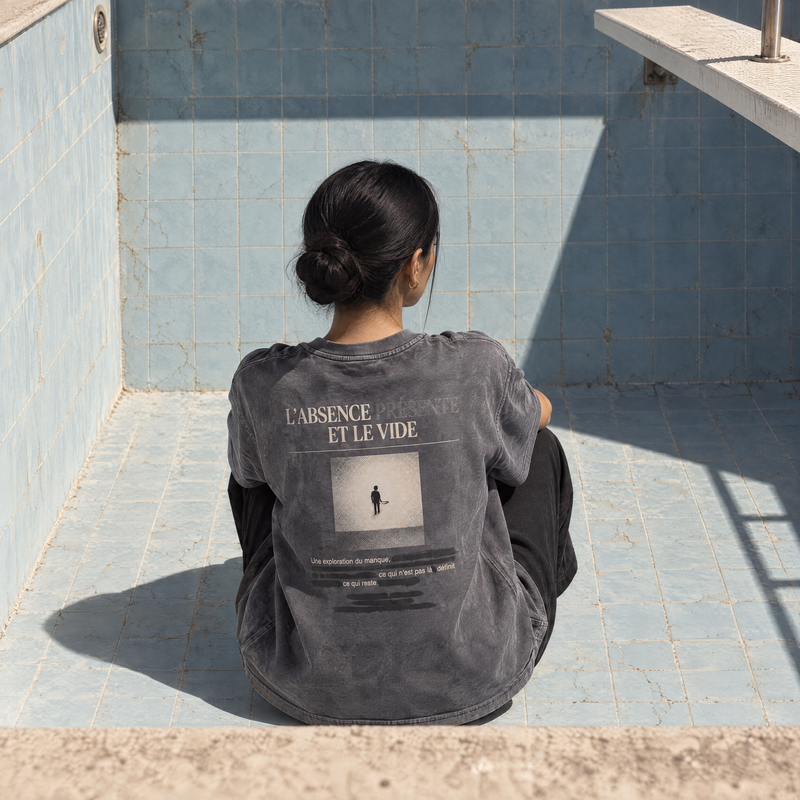 L'ABSENCE PRÉSENTE — Washed Grey Tee