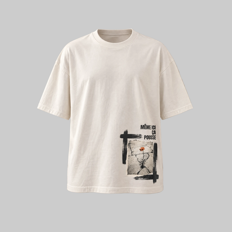 MÊME ICI ÇA POUSSE — Off-White Tee